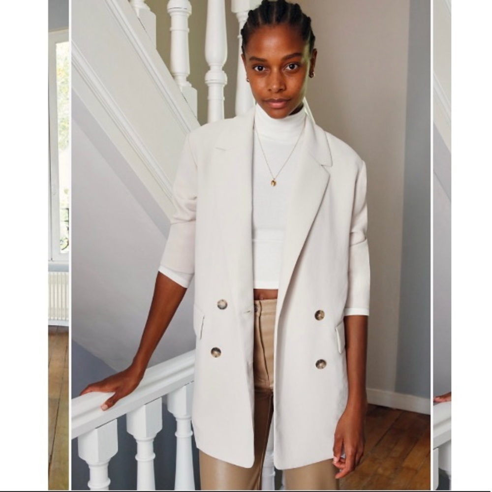 Aritzia Cherrelle Blazer Bone Size Large